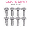 Original part of WLTOYS 124008 RC Car 0115 2.5x10 Phillips flat head Screw