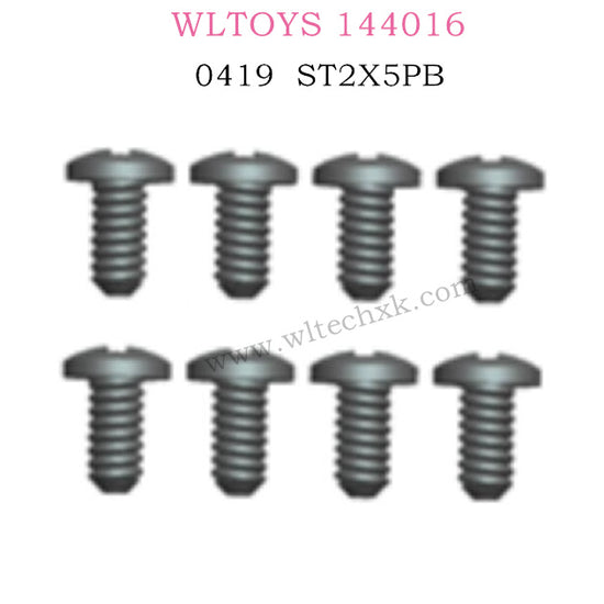 WLTOYS 144016 RC Car Part 0419 Screw ST2X5PB