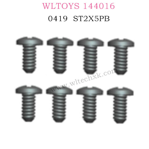 WLTOYS 144016 RC Car Part 0419 Screw ST2X5PB