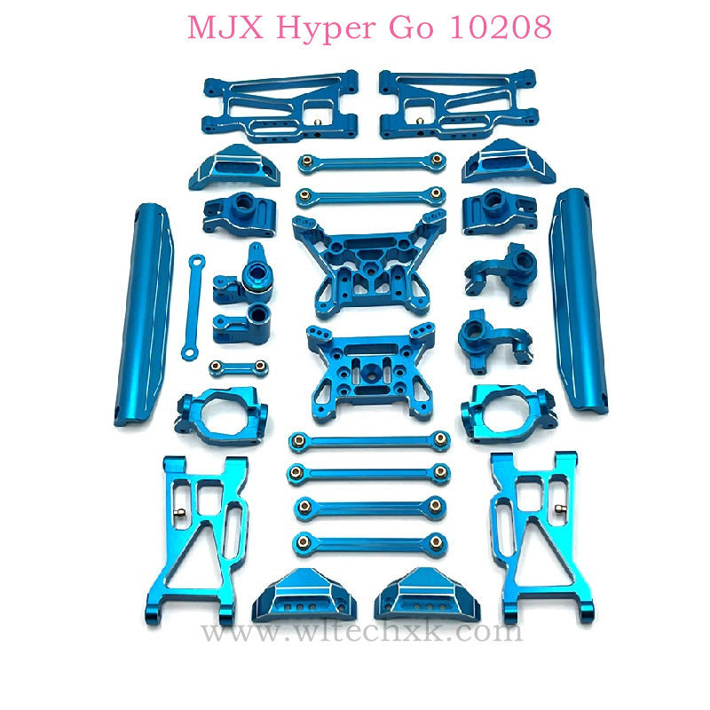 MJX Hyper Go 10208 RC Car Upgrades Metal Parts list blue