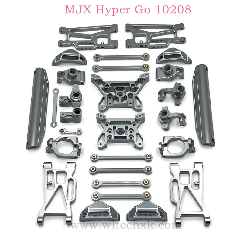 MJX Hyper Go 10208 RC Car Upgrades Metal Parts list grey