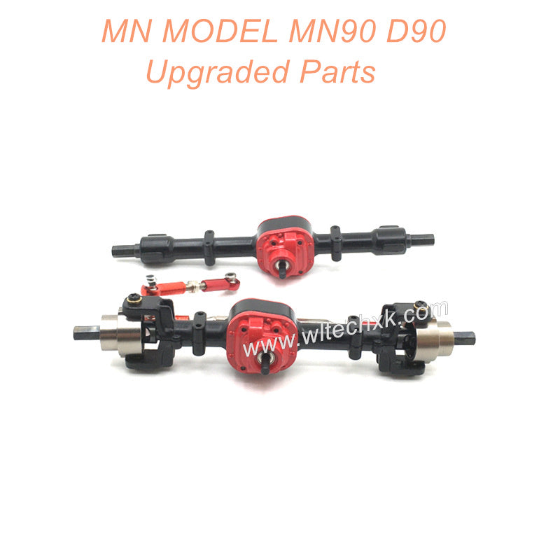 MN MODEL MN90 D90 RC CAR Upgrade Parts Metal Front and Rear Axle Assembly