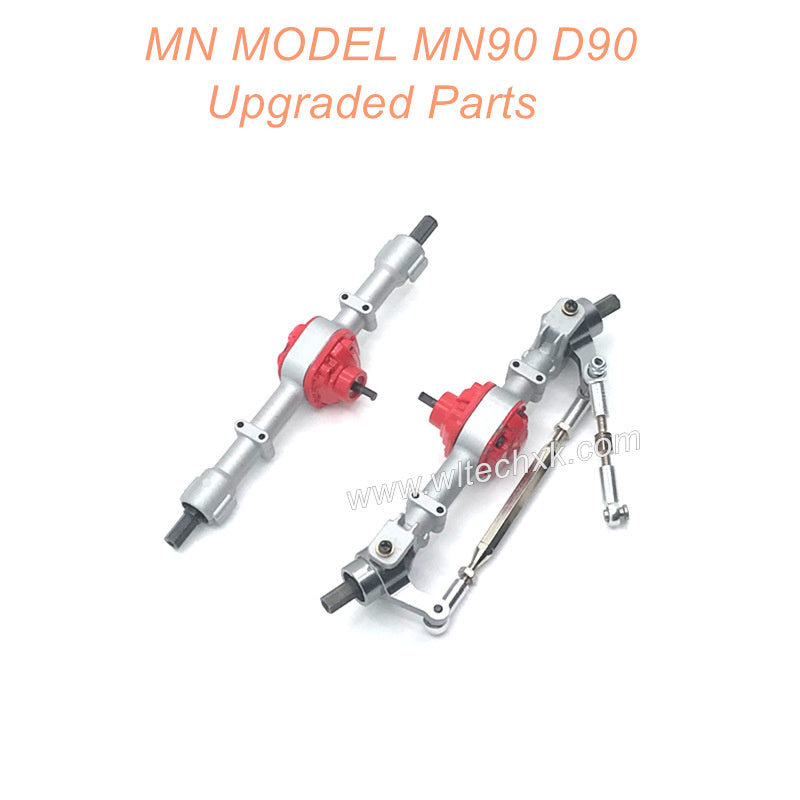 MN MODEL MN90 D90 RC CAR Upgrade Parts Metal Front and Rear Axle Assembly