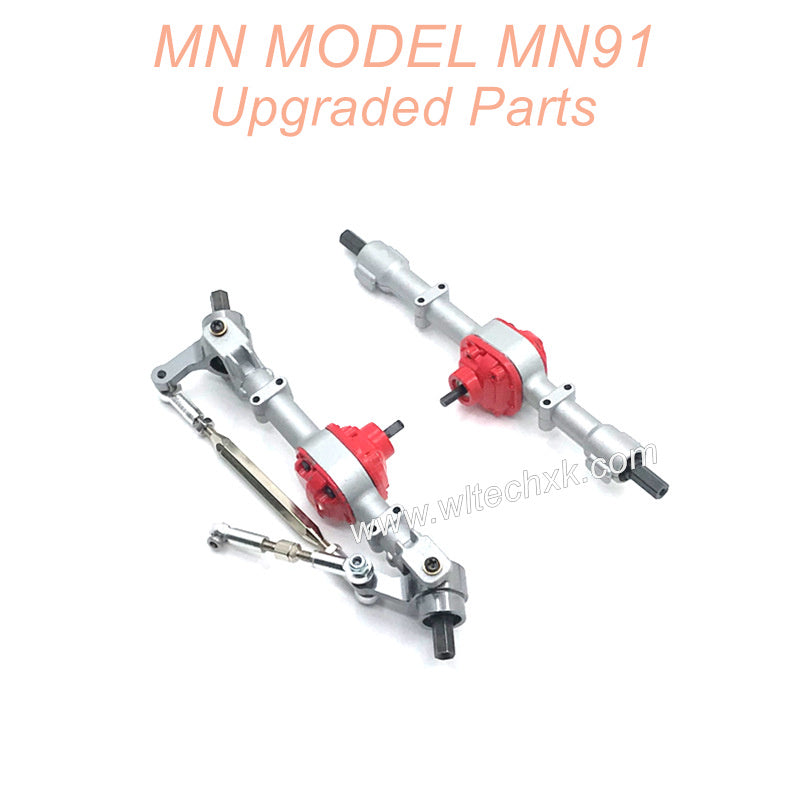 1-MN-MODEL-MN91-D91-rc-car-Upgrade-Parts-Metal-Front-and-Rear Axle-Assembly-Silver-1