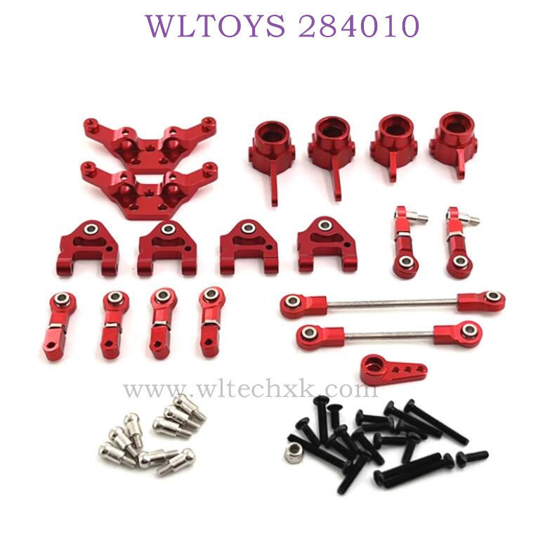 Upgrade parts of WLTOYS 284010 RC Car Upgrade Parts List red