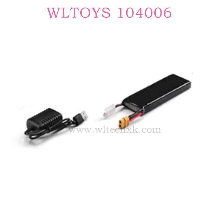 Original parts of WLTOYS 104006 Battery and Charger
