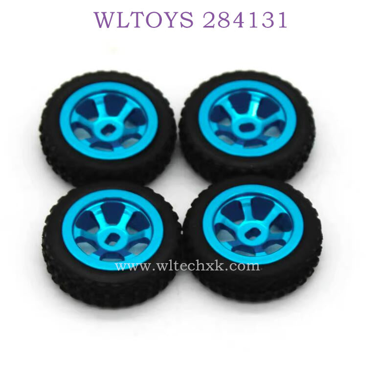 WLTOYS 284131 1/28 RC Car Upgrade Parts Metal Wheel Assembly blue