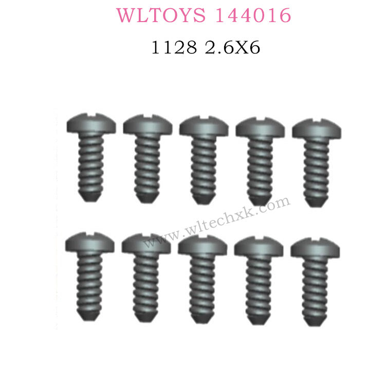 WLTOYS 144016 RC Car Part 1128 Round head with self tapping screws