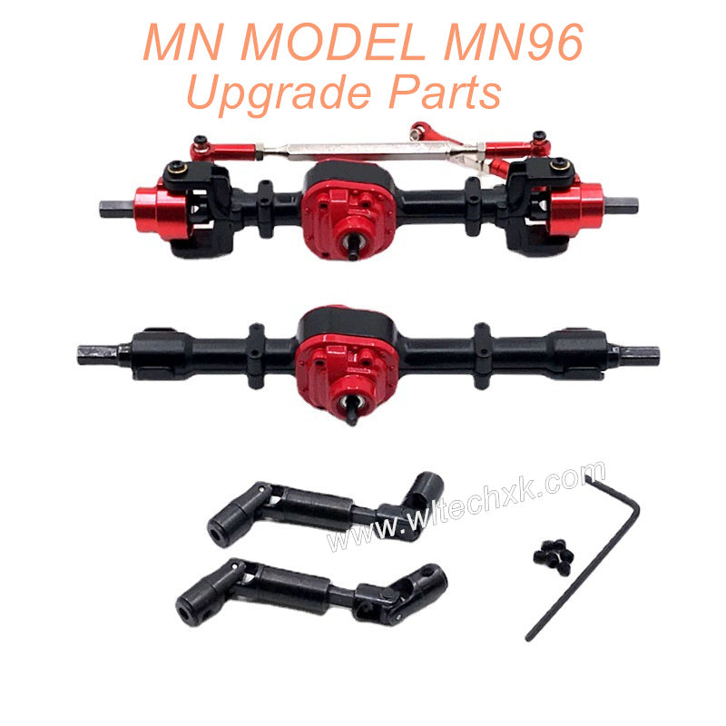 12-MN-MODEL-MN96-Upgrade-Parts-Front and-Rear-Axle-Assembly-and-Transmission-Shaft-Black-1