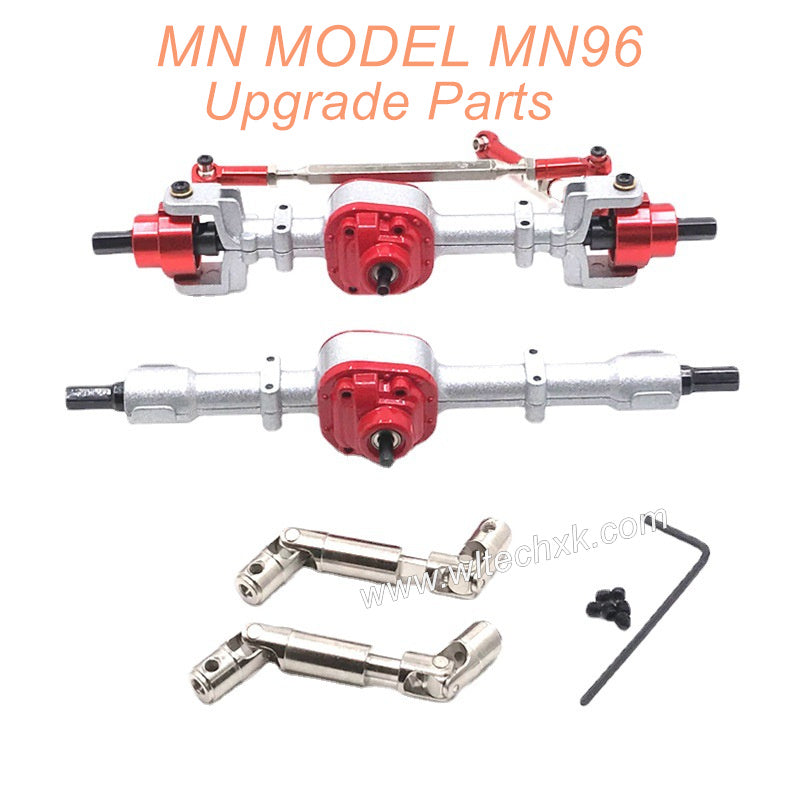 12-MN-MODEL-MN96-Upgrade-Parts-Front and-Rear-Axle-Assembly-and-Transmission-Shaft-Silver-1