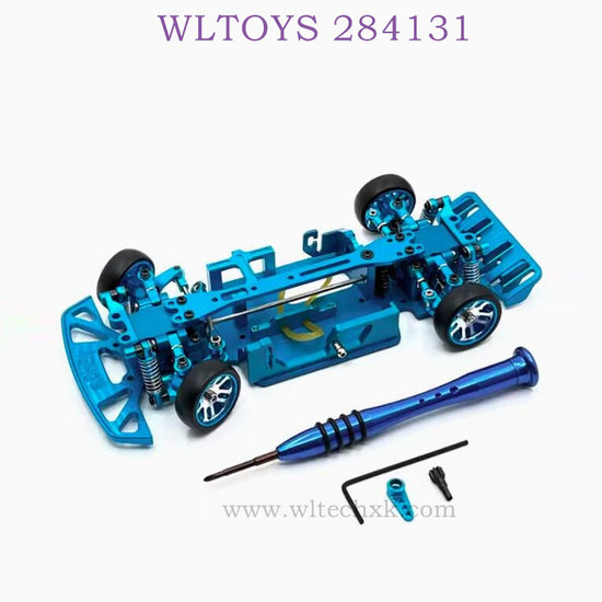 WLTOYS 284131 1/28 RC Car Upgrade Parts Metal Car Body Assembly blue