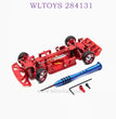 WLTOYS 284131 1/28 RC Car Upgrade Parts Metal Car Body Assembly red