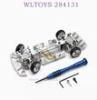 WLTOYS 284131 1/28 RC Car Upgrade Parts Metal Car Body Assembly silver