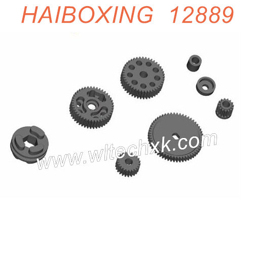 12710-HAIBOXING 12889 RC Car Parts Gears Assembly-7