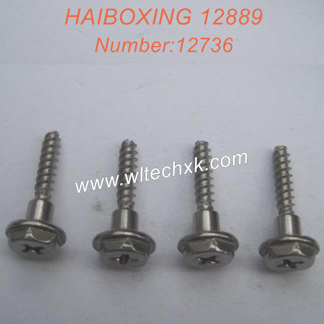 12736-HAIBOXING 12889 RC Car PartsWHEEL LOCK SCREWS-2