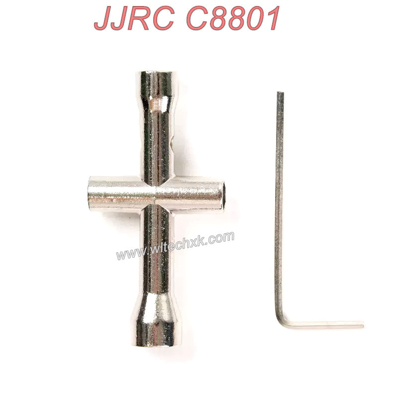 JJRC C8801 RC CAR Original Parts Light Gray Phillips Socket Wrench and Hex Wrench