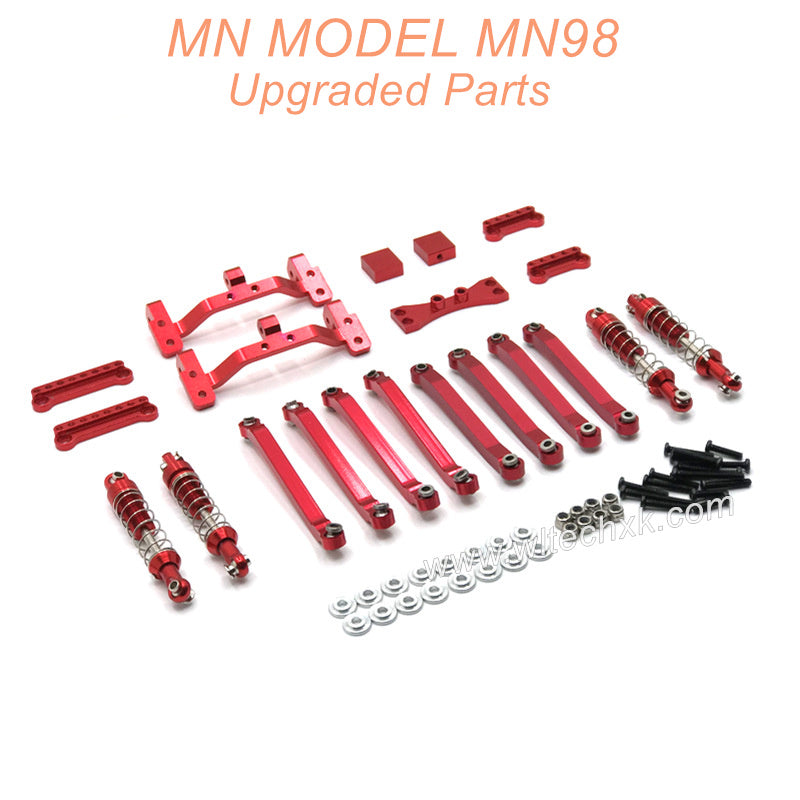 13-MN-MODEL-MN98-D98-Upgrade-Parts-Connect-Rod-and-Shocks-Red-1