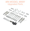 13-MNMODEL-MN91-rc-car-Upgrade-Parts-Connect-Rod-and-Shocks-Silver