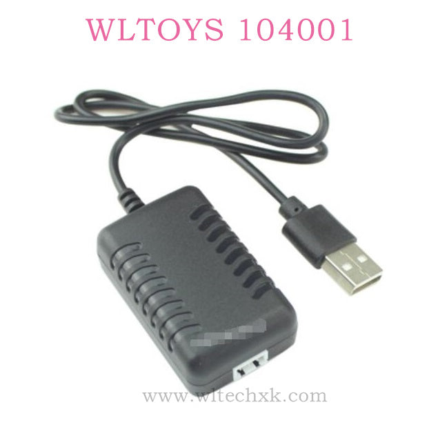 WLTOYS 104001 RC Car Original parts 1374 7.4V 2000mAh USB Charger