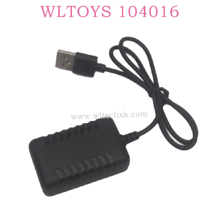 WLTOYS 104016 RC Car Original Parts 1374 7.4V 2000MaH USB Charger