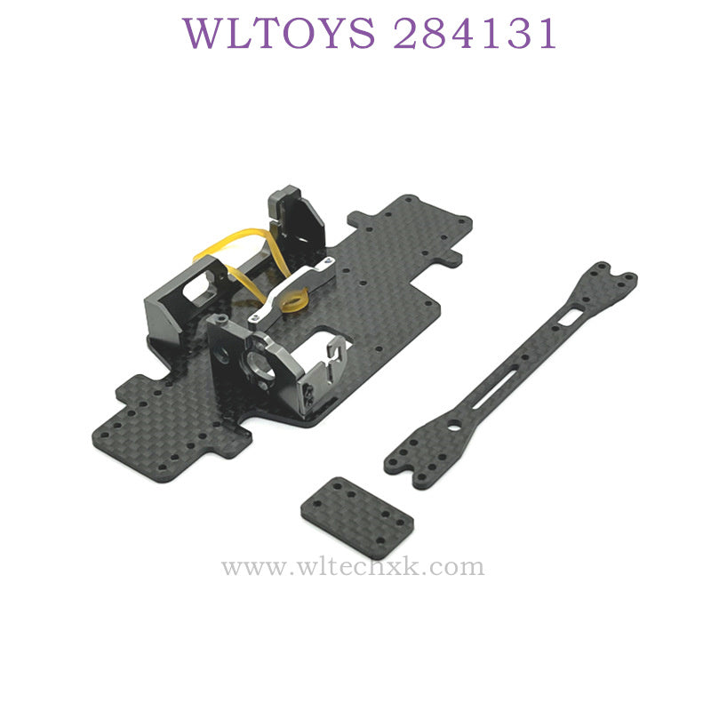 WLTOYS 284131 1/28 RC Car Upgrade Parts Carbon fiber base plate tianium