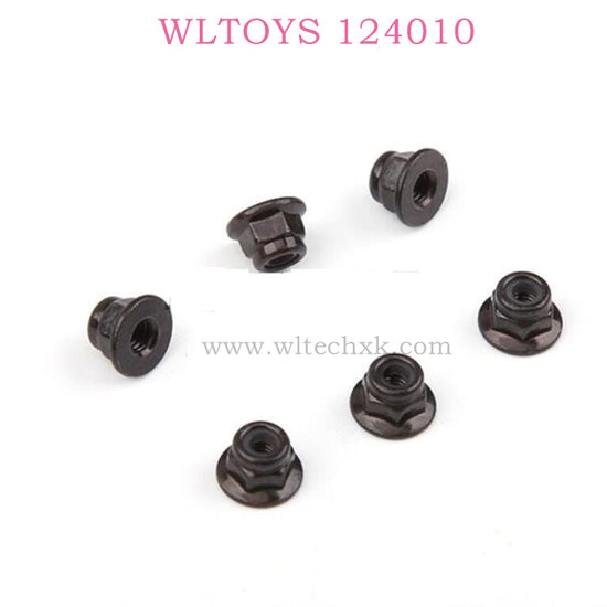 Original WLTOYS 124010 RC Car part 1452 M3 Flange Nut