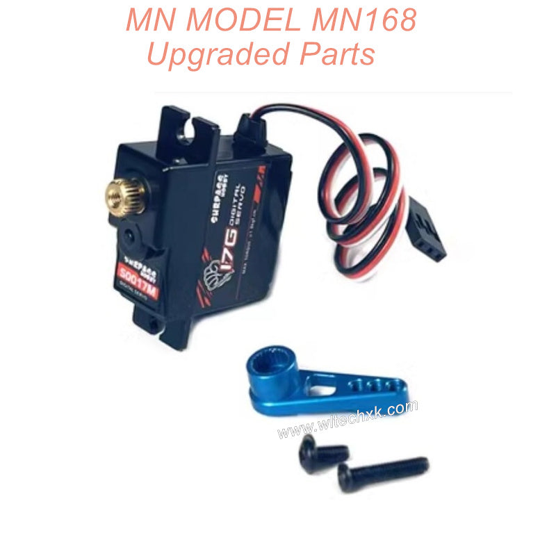 15-MN-Model-MN168-Upgrade-Servo-Metal-Servo-Arm-17G-Blue 