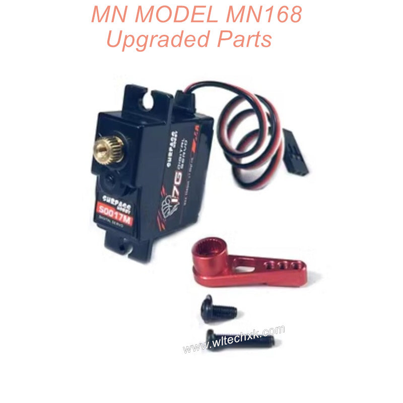 15-MN-Model-MN168-Upgrade-Servo-Metal-Servo-Arm-17G-Red 