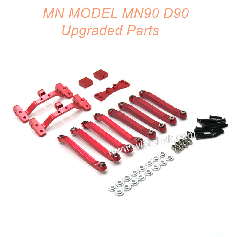 15-MNMODEL-MN90-D90-rc-car-Upgrades-Parts-Connect-Rod-and-Connect-Rod-seat-Red