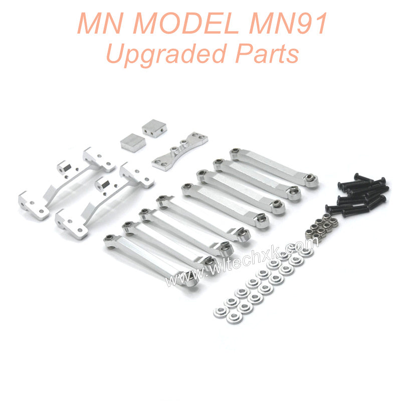 15-MNMODEL-MN91-rc-car-Upgrades-Parts-Connect-Rod-and-Connect-Rod-seat-Silver-1