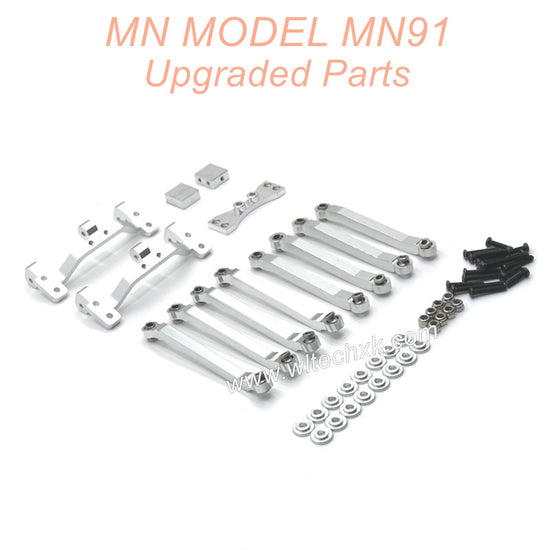 15-MNMODEL-MN91-rc-car-Upgrades-Parts-Connect-Rod-and-Connect-Rod-seat-Silver-1