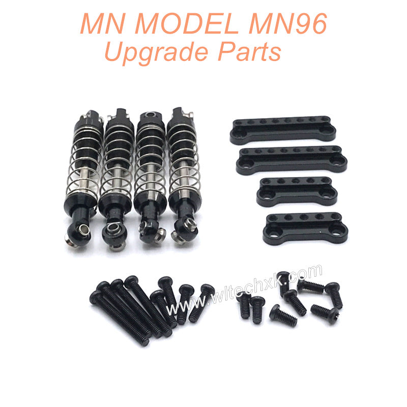 16-MN-MODEL-MN96-Upgrades-Parts-Metal-Shock-and-Shock-Seat-Black