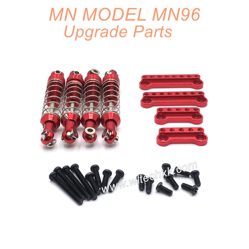 16-MN-MODEL-MN96-Upgrades-Parts-Metal-Shock-and-Shock-Seat-Red