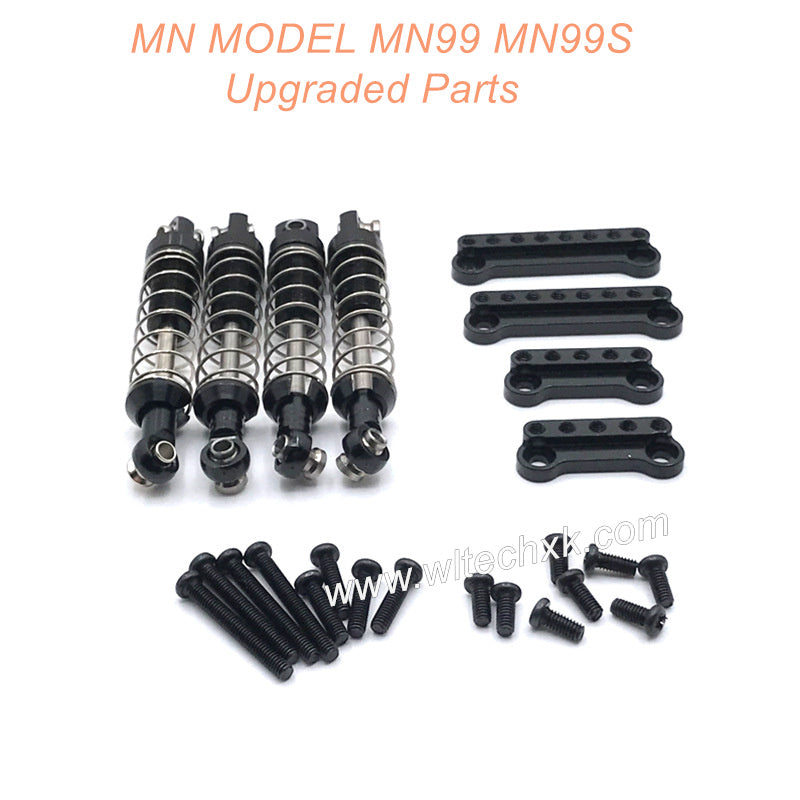 16-MN-MODEL-MN99-MN99S-Upgrades-Parts-Metal-Shock-and-Shock-Seat-Black