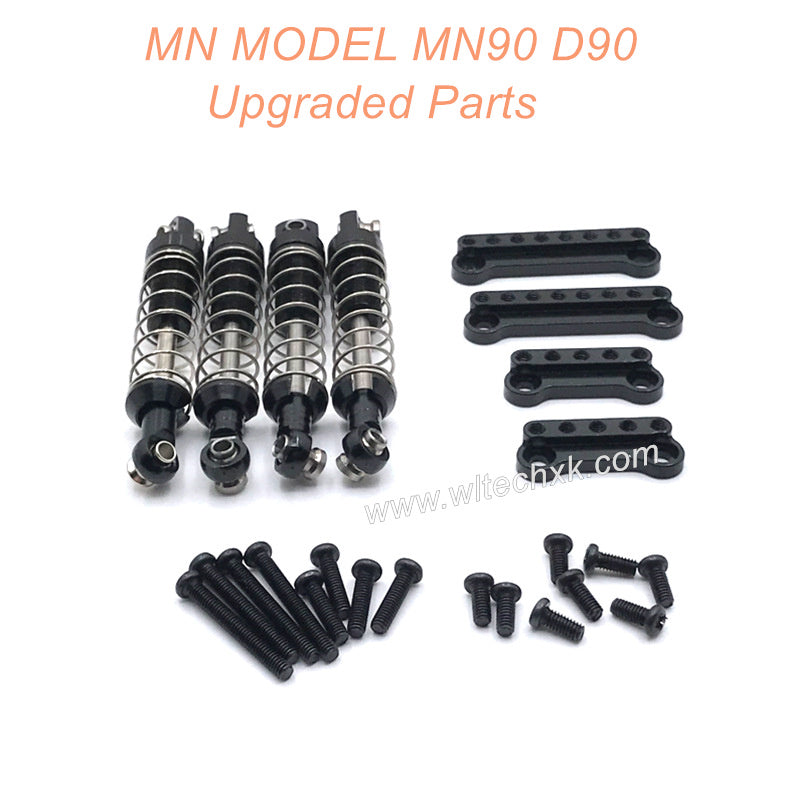 16-MNMODEL-MN90-D90-rc-car-Upgrades-Parts-Metal-Shock-and-Shock-Seat-Black