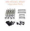 16-MNMODEL-MN91-rc-car-Upgrades-Parts-Metal-Shock-and-Shock-Seat-Silver