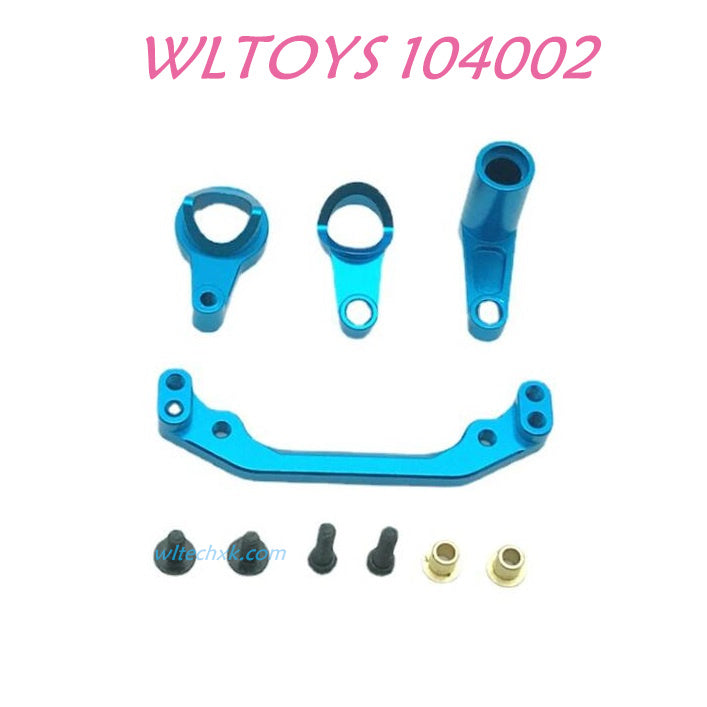WLTOYS 104002 Steering Set Upgrade 1/10 brushless 4WD Brushless 60km/h RC Car blue