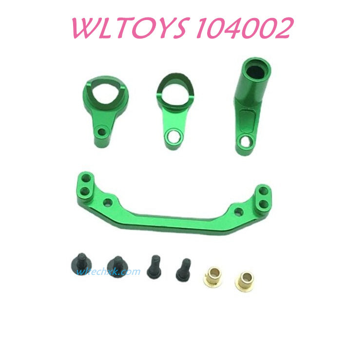 WLTOYS 104002 Steering Set Upgrade 1/10 brushless 4WD Brushless 60km/h RC Car green
