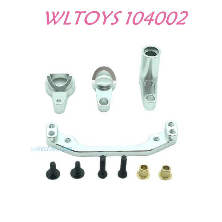WLTOYS 104002 Steering Set Upgrade 1/10 brushless 4WD Brushless 60km/h RC Car silver