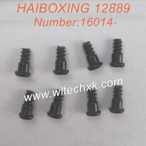 16014-HAIBOXING 12889 Parts Steering Hub Step Screws 8pcs-1