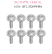 WLTOYS 144016 RC Car Part 1656 Phillips Round head Screw ST2.5X8PWM6