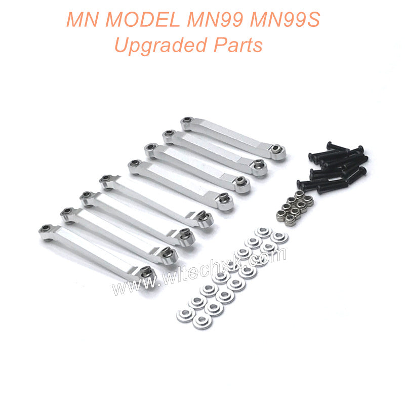 17-MN-MODEL-MN99-MN99S-Upgrades-Parts-Fixing-Connect-Rod-Silver-1