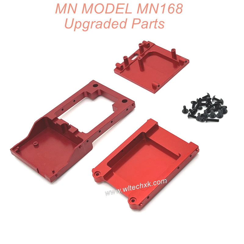 17-MN-Model-MN168-Upgrade-Metal-Front-Compartment-Rear-Compartment-Motor-mount-Red(1)