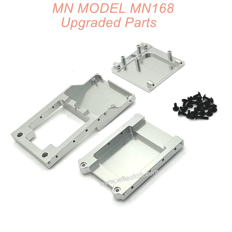 17-MN-Model-MN168-Upgrade-Metal-Front-Compartment-Rear-Compartment-Motor-mount-Silver(1)