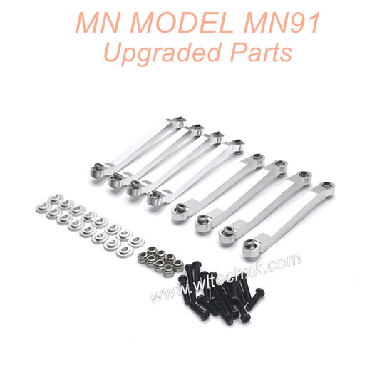 17-MNMODEL-MN91-rc-car-Upgrades-Parts-Fixing-Connect-Rod-Silver