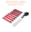 17-MNMODEL-MN91-rc-car-Upgrades-Parts-Fixing-Connect-Rod-Red-1