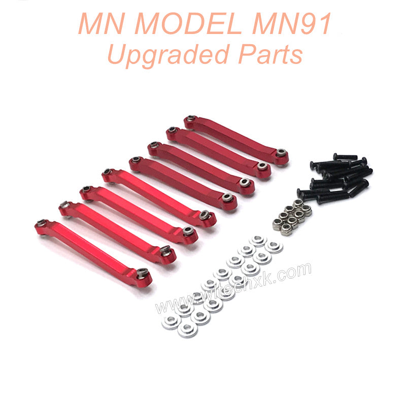 17-MNMODEL-MN91-rc-car-Upgrades-Parts-Fixing-Connect-Rod-Red-1