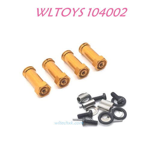 WLTOYS 104002 12mm widening Steering Set Upgrade 1/10 brushless 4WD Brushless 60km/h RC Car yellow