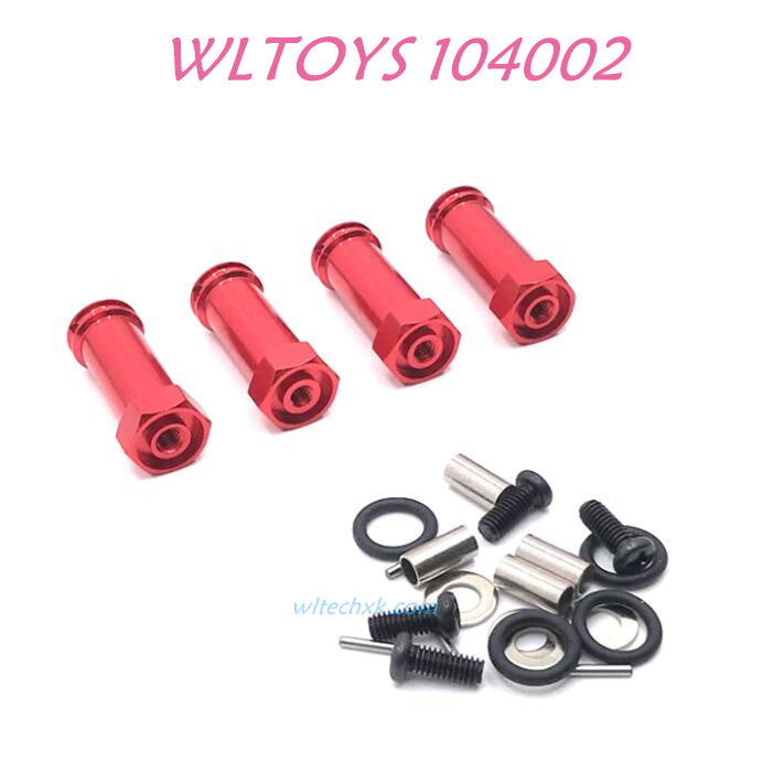 WLTOYS 104002 12mm widening Steering Set Upgrade 1/10 brushless 4WD Brushless 60km/h RC Car red