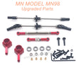 18-MN-MODEL-MN98-D98-Upgrades-Parts-Front-and-Rear-Axle-Assembly-and-Connect-Rods-Red-1